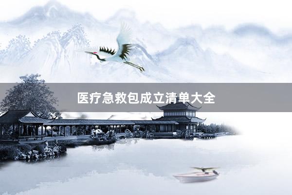 医疗急救包成立清单大全